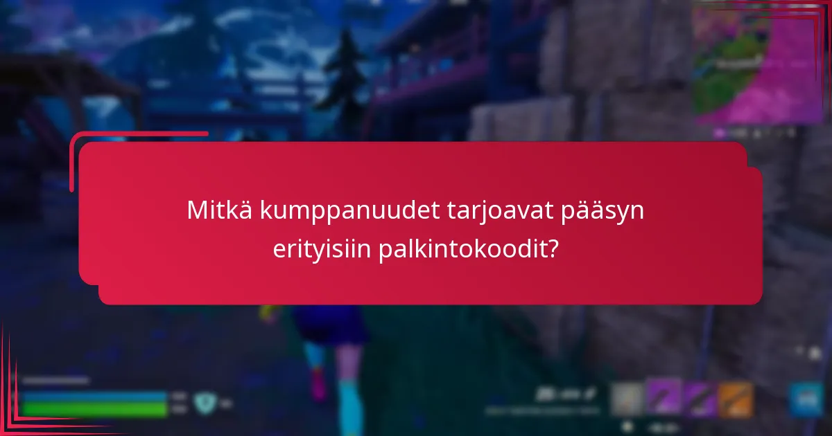 Kuinka erityiset palkintokoodit vertautuvat tapahtumien välillä?