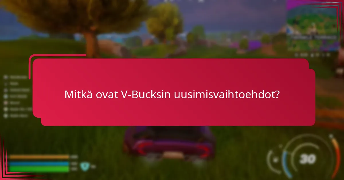Onko olemassa vaihtoehtoja V-Buckseille?